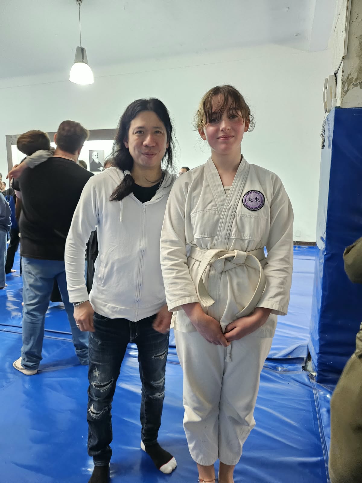 Alumnos de Mirai Dojo en el tatami